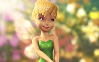 Cartoon character green dress flower - a smile free wallpaper for desktop