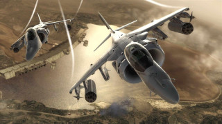 Fighter jets desert smoke flying - the wing free wallpaper