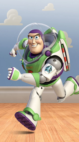 Cartoon character running wooden floor - free 3d render wallpaper