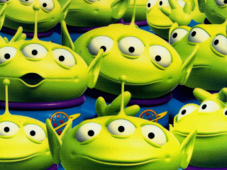 Green cupcakes eyes antennae rows - ready free wallpaper