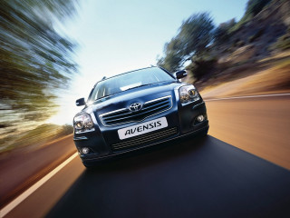 Car driving road trees background 2 - a road free wallpaper