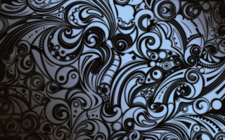Black white abstract design swirls - abstract design free wallpaper