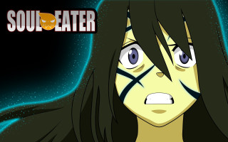 Sad woman black hair green - a black hair free wallpaper