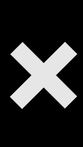 White x black background cross - dan smith free wallpaper