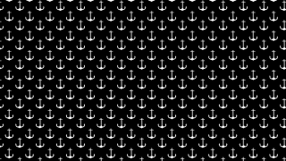 Black white pattern anchors background - optical illusion free wallpaper for desktop