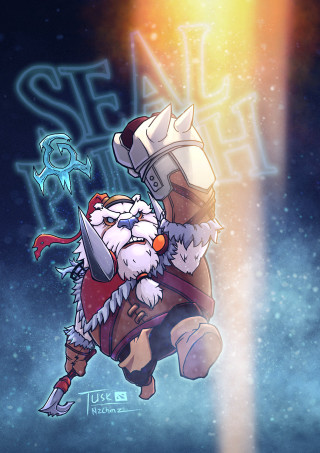 Santa claus giant axe hammer - epsylon point free wallpaper for mobile