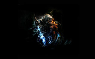 Demon sword glowing lightning dark - lightening free wallpaper