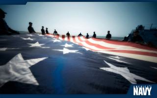 People american flag ship group - a large american flag free wallpaper