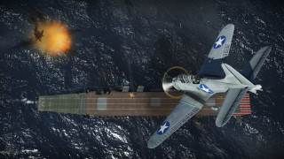 Fighter jet ship ocean rocket - over a ship in the ocean free wallpaper