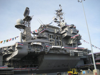 Large ship windows flags crane - a large ship free wallpaper