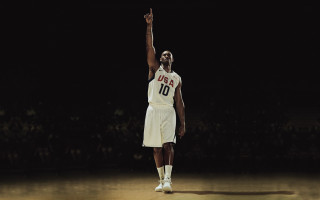 Man white uniform basketball dark - a white uniform free wallpaper