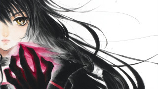 Woman long hair red coat - artgerm free wallpaper
