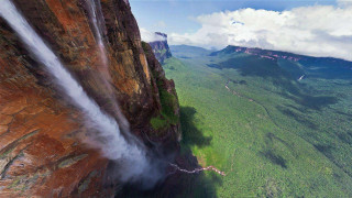 Waterfall cliff mountainside Australia nature - a waterfall free wallpaper for desktop