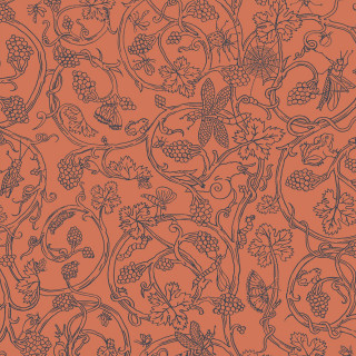 Red black wallpaper flowers vines - and a bird free wallpaper