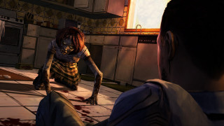 Zombie woman kitchen blood floor - a kitchen free wallpaper