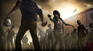 Zombies city football man woman - a football free wallpaper