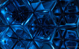 Blue abstract hexagonal pattern glass - hexagonal free wallpaper