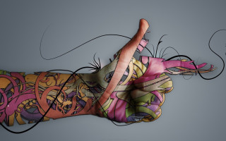 Person tattoo arm thumb up - a thumb free wallpaper