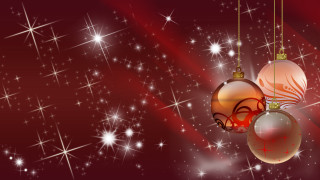 Red background christmas ornaments stars - shiny free wallpaper