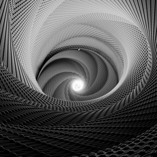 Large white object light spiral - benoit b. mandelbrot free wallpaper for tablet