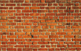 Brick wall red stop sign 2 - texture free wallpaper for desktop