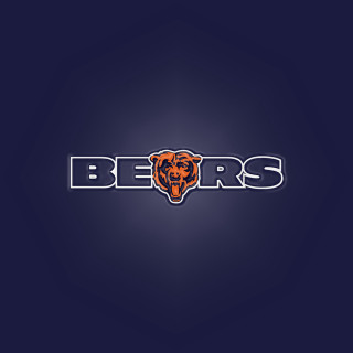 Bears logo dark blue background - plain background free wallpaper for tablet
