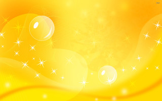 Yellow background stars bubbles green 2 - a yellow background free wallpaper for desktop
