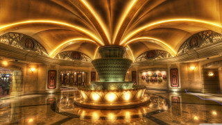 Cherryl fountain artdeco architecture chandelier - a large room free wallpaper