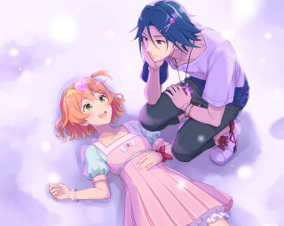 Kneeling girl bed snow pink - a little girl free wallpaper for desktop