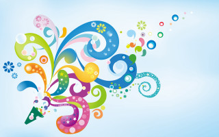 Colorful abstract background blue sky 4 - surreal design free wallpaper