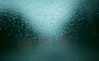 Rain covered window red light - a matte painting free wallpaper