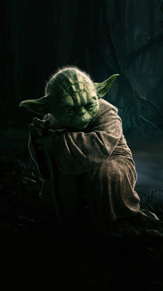 Yoda sitting dark forest flashlight - the dark forest free wallpaper for mobile