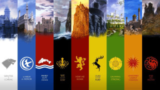 Colored banners logos series different - a series free wallpaper