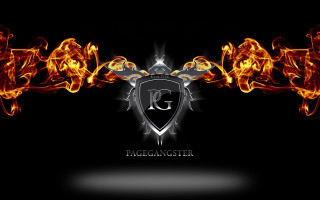 Black background fire shield magentitor - artgem free wallpaper