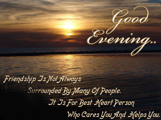 Sunset quote good evening beach - a picture of a sunset free wallpaper for desktop