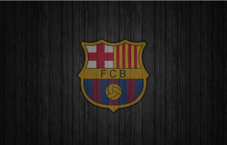 Wooden wall soccer emblem crest - a wooden wall free wallpaper
