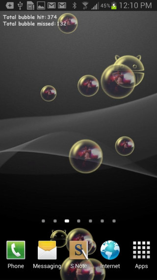 Cellphone bubbles holography android screenshot - android free wallpaper for mobile