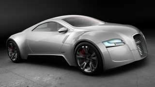 Futuristic car digital rendering behance - a black wall free wallpaper for desktop