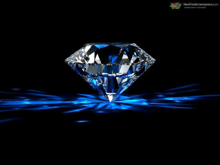 Diamond blue lights black background - a diamond free wallpaper
