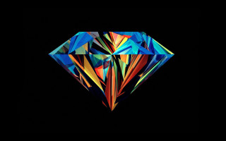 Diamond holography artdeco androidjones blackbackground 2 - a diamond free wallpaper