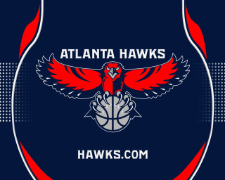 Atlanta hawks logo bird halftone - a red bird free wallpaper