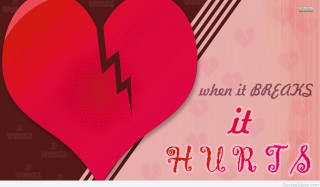 Broken heart hurts when it - a broken heart free wallpaper
