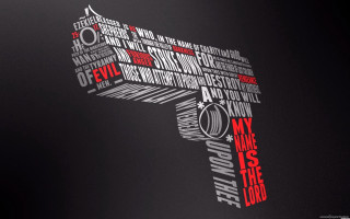 Gun words languages black background - different language free wallpaper
