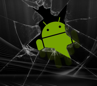 Broken glass android logo night - broken free wallpaper for tablet