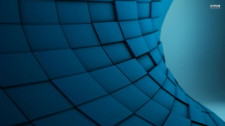 Blue abstract background curved design 8 - cinema 4 d free wallpaper