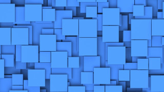 Blue background squares different sizes 2 - a diagonal pattern free wallpaper