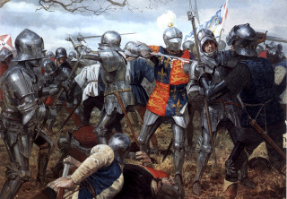Men armor fighting field trees - man free wallpaper