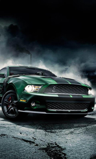 Green mustang - fathi hassan free wallpaper for mobile