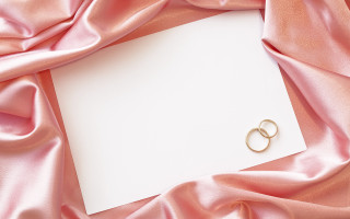 White card gold rings pink - paper texture free wallpaper for desktop