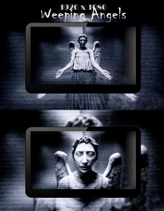 Man black white angel wings - free cyberpunk wallpaper for mobile